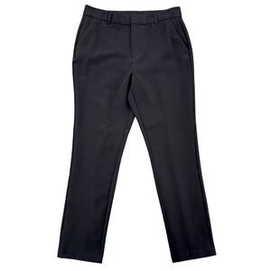 Nine West Black Flat Front Belt Loops Career Business‎ Pants Womens Size 12